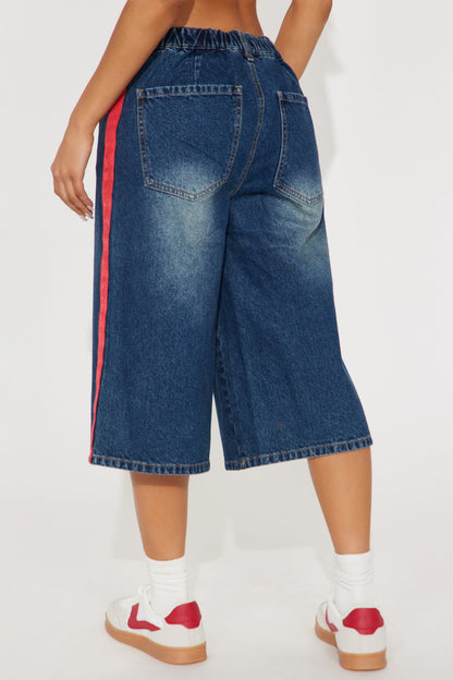Game Day Denim Jorts - Dark Wash