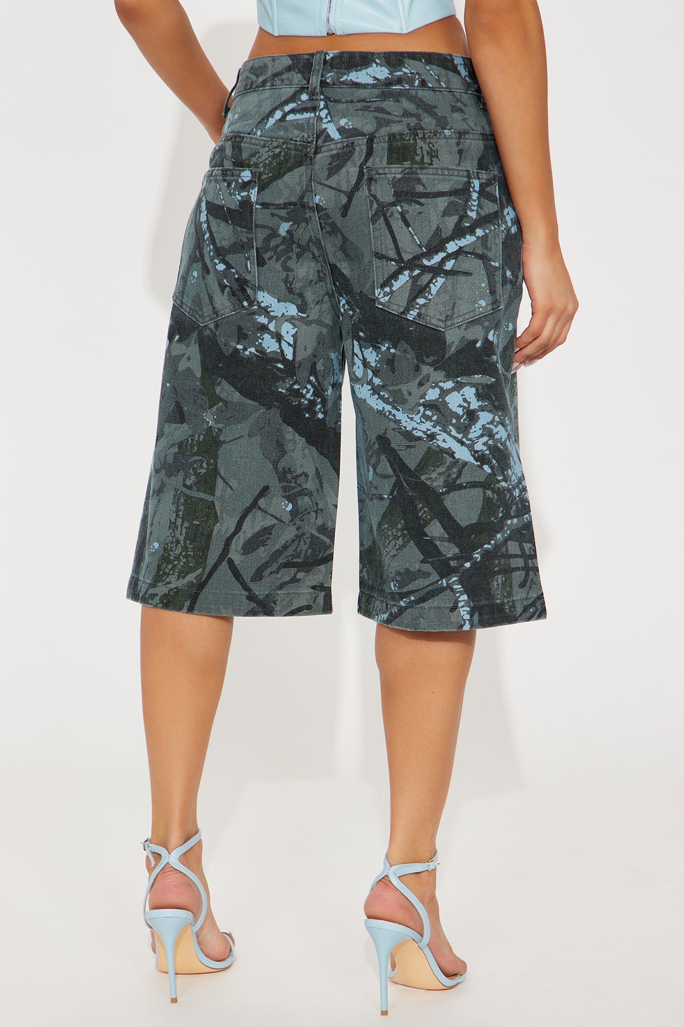 Rank And File Denim Jorts - Grey/combo