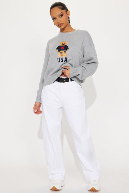 Allegra Barrel Pant - White