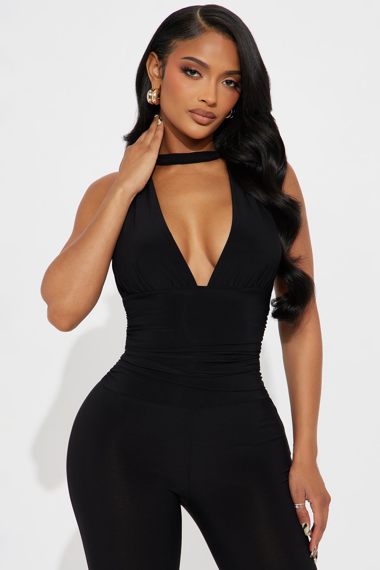 On My Way Capri Jumpsuit - Black