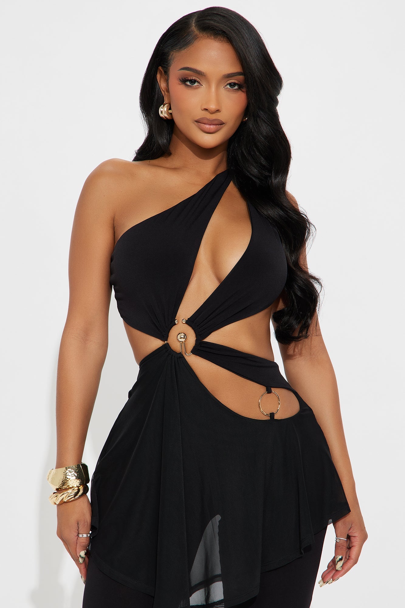 Turn Up Vibes Backless Jumpsuit - Black