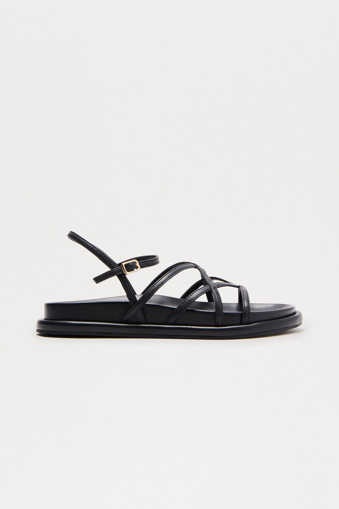 Morris Ankle Strap Sandals - Black