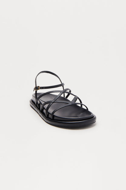 Morris Ankle Strap Sandals - Black