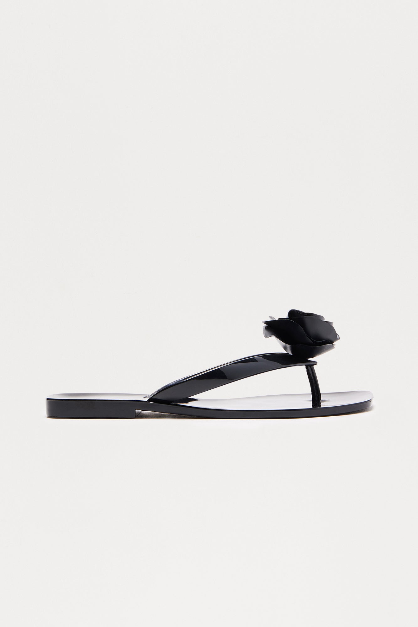 Rosie Jelly Flip Flops - Black
