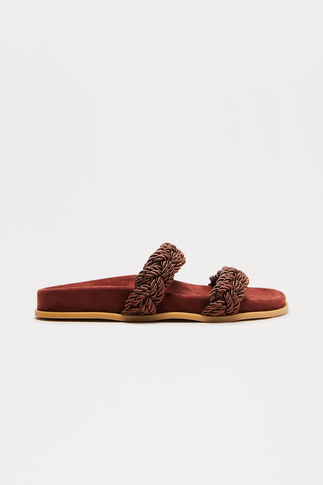 No Fake Friends Flat Sandals - Brown