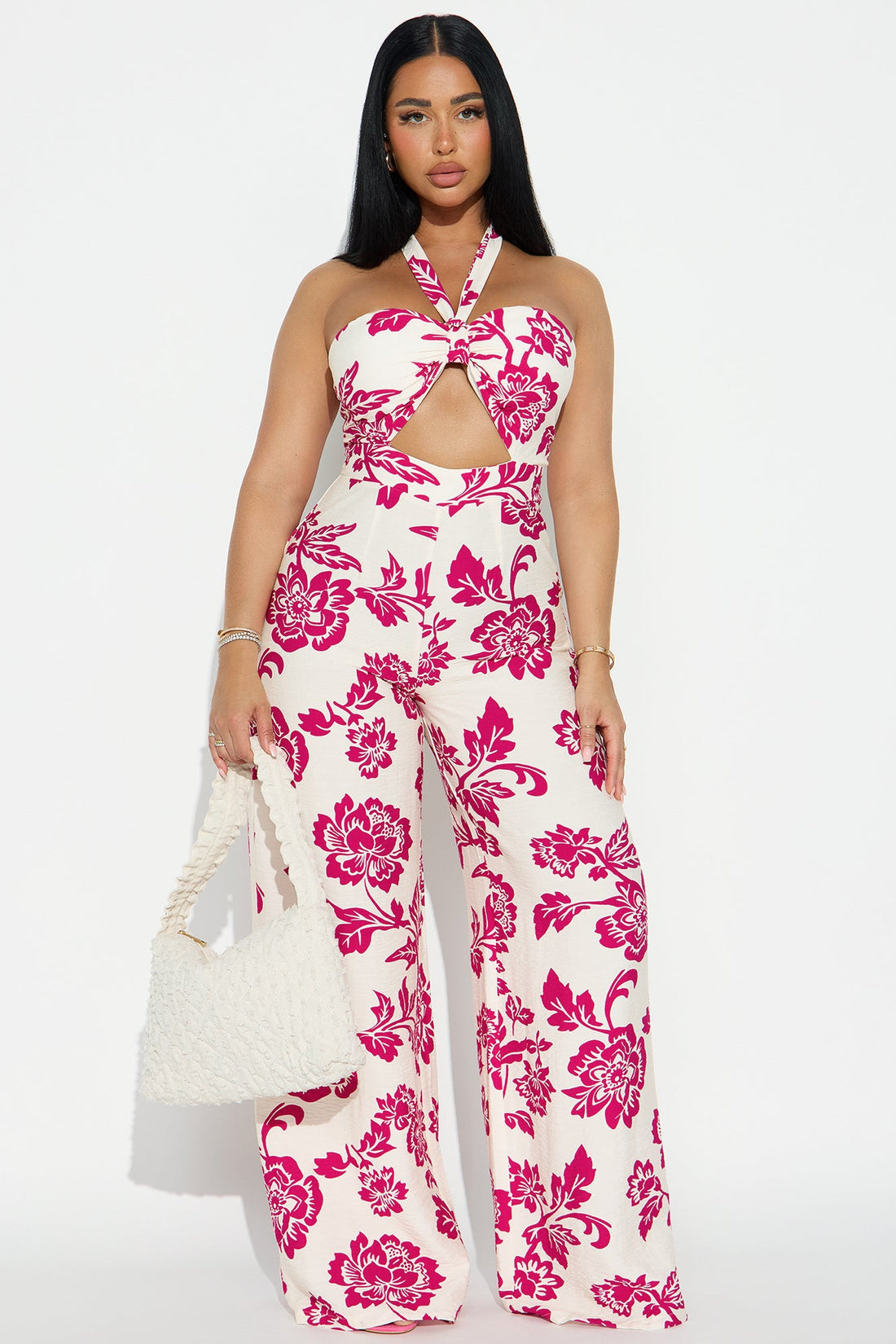 Diana Linen Jumpsuit - Pink