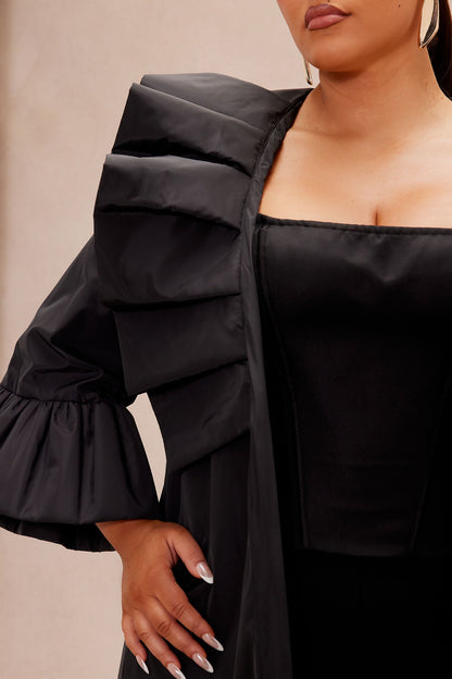 Ramona Taffeta Jacket - Black