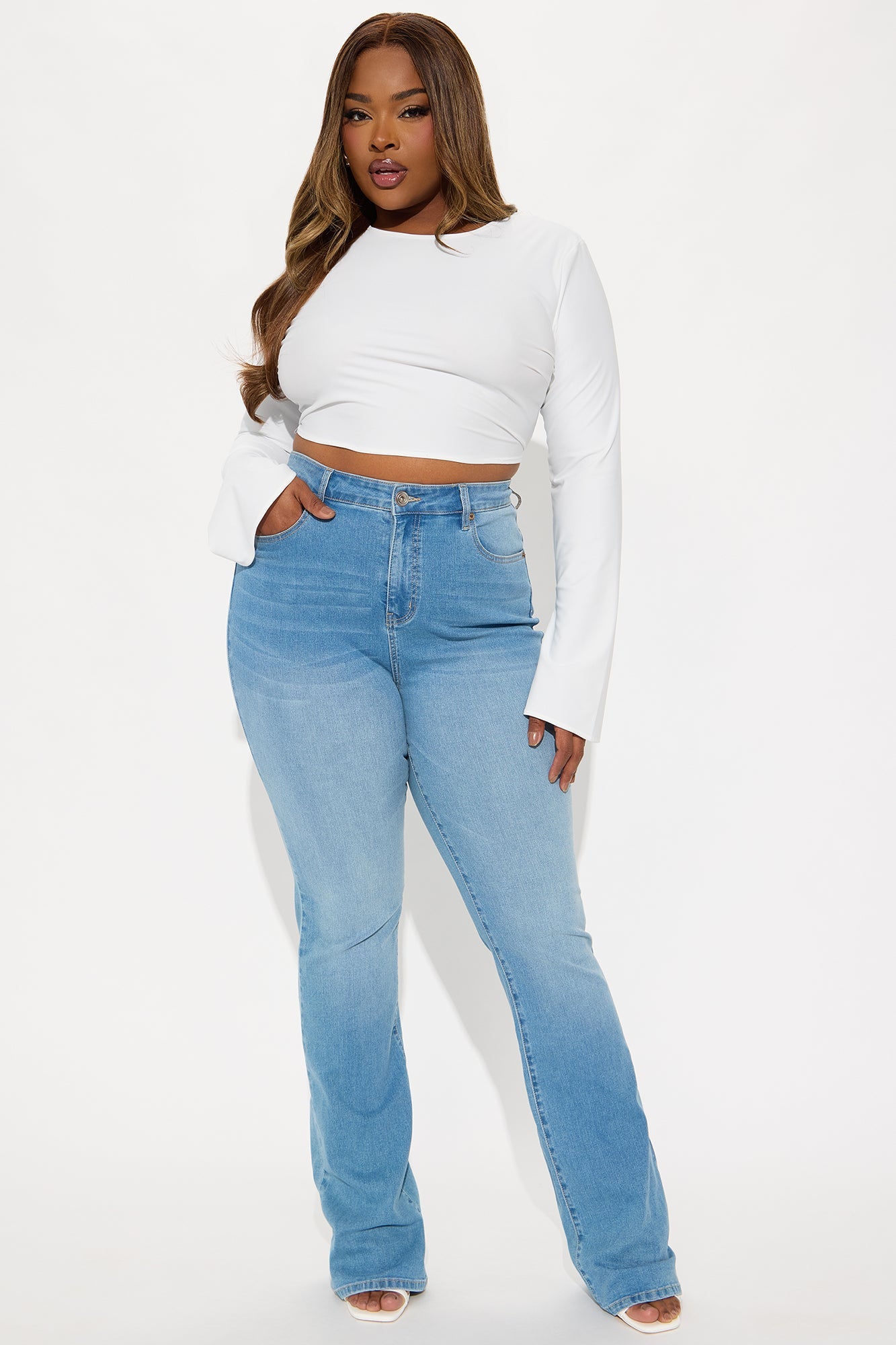 Tall Houston Curvy Stretch Bootcut Jean - Medium Wash