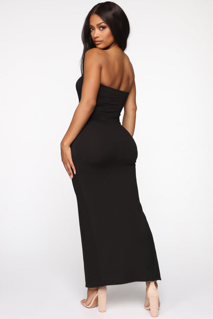 Rayna Tube Maxi Dress - Black
