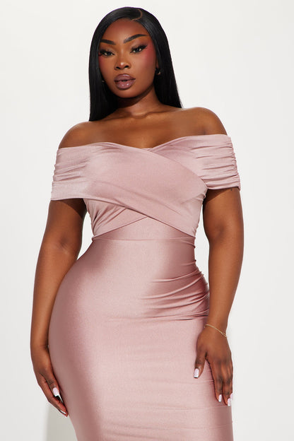 Ignore The Romance Maxi Dress - Mauve