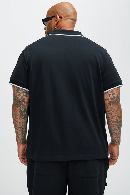 Driveway Short Sleeve Polo - Black