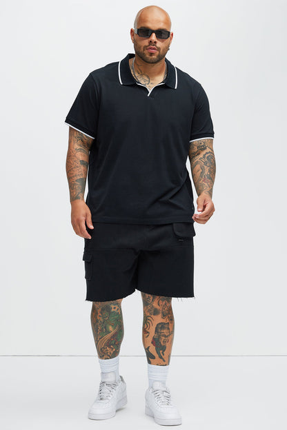 Driveway Short Sleeve Polo - Black