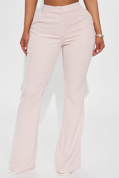 Breaking Even Flare Trouser - Pink
