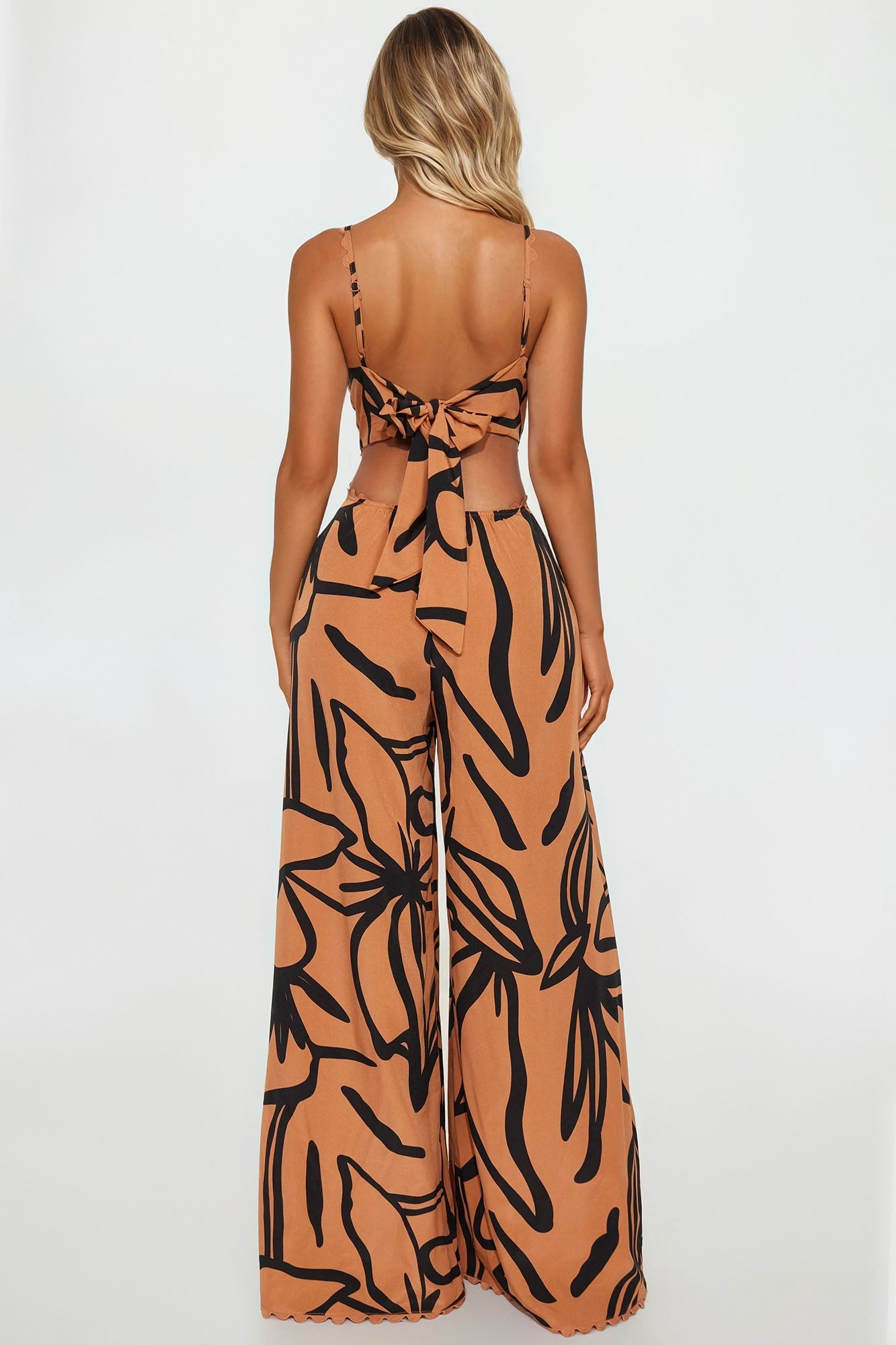 Haverly Wide Leg Jumpsuit - Black/combo