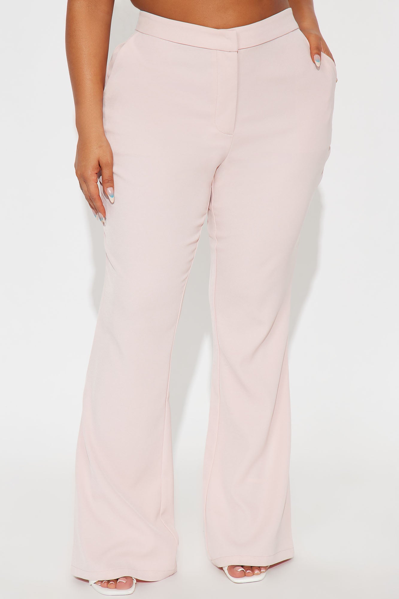 Breaking Even Flare Trouser - Pink