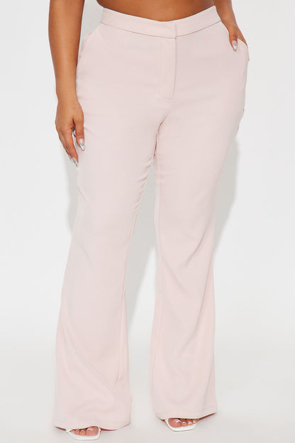 Breaking Even Flare Trouser - Pink
