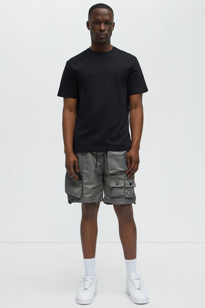 Called It Nylon Cargo Short - Grey