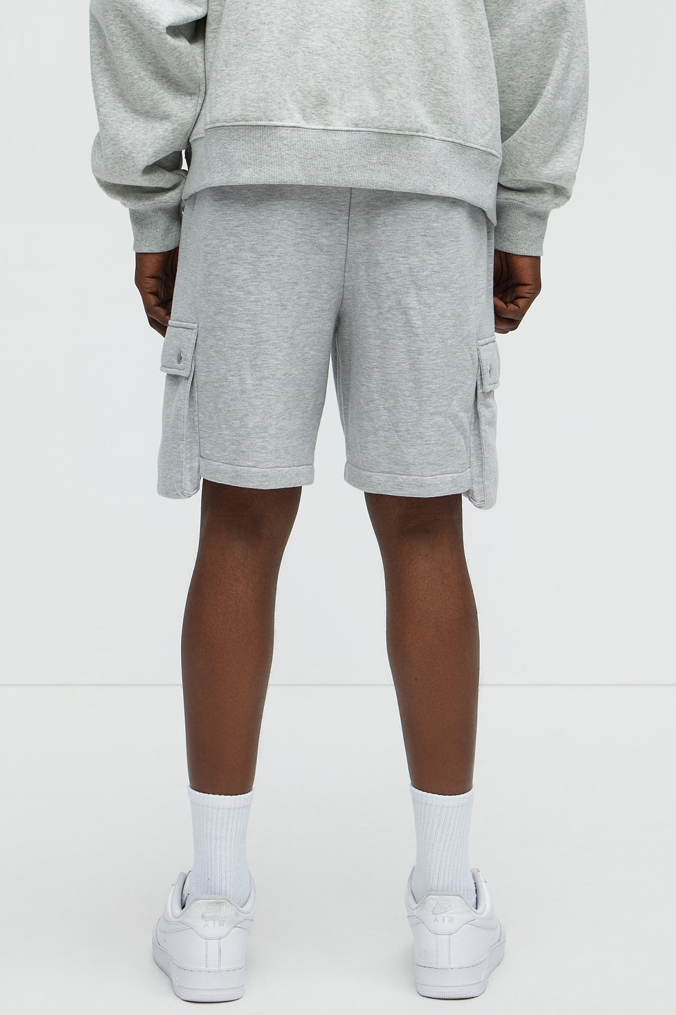 Tyson Secure Cargo Relaxed Shorts - Heather Grey