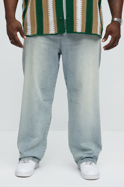 Kylan Classic Baggy Jeans - Light Blue Wash