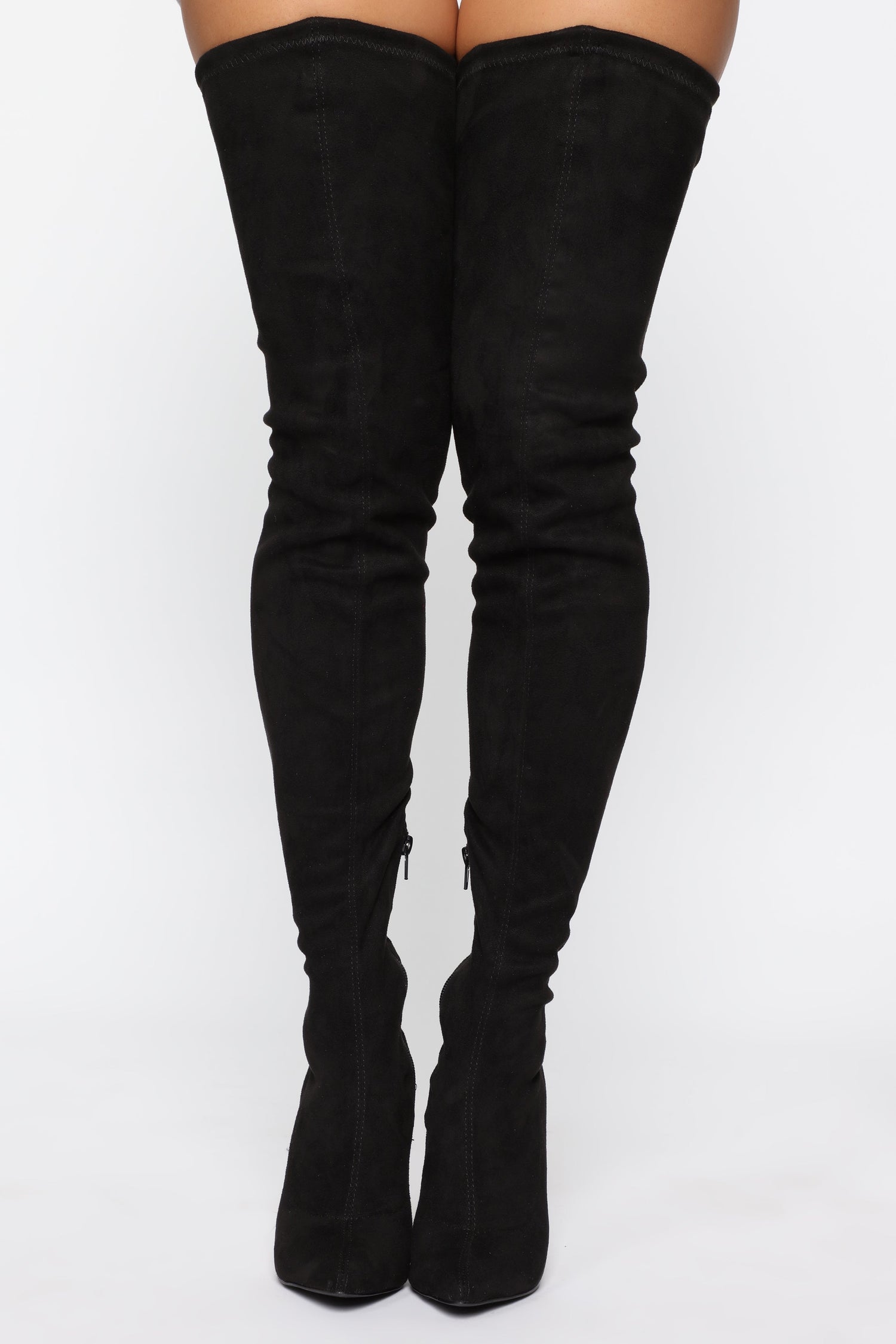 Vicky Over The Knee Boot - Black