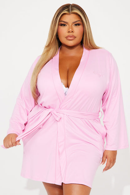 Too Busy Relaxing PJ Robe - Pink