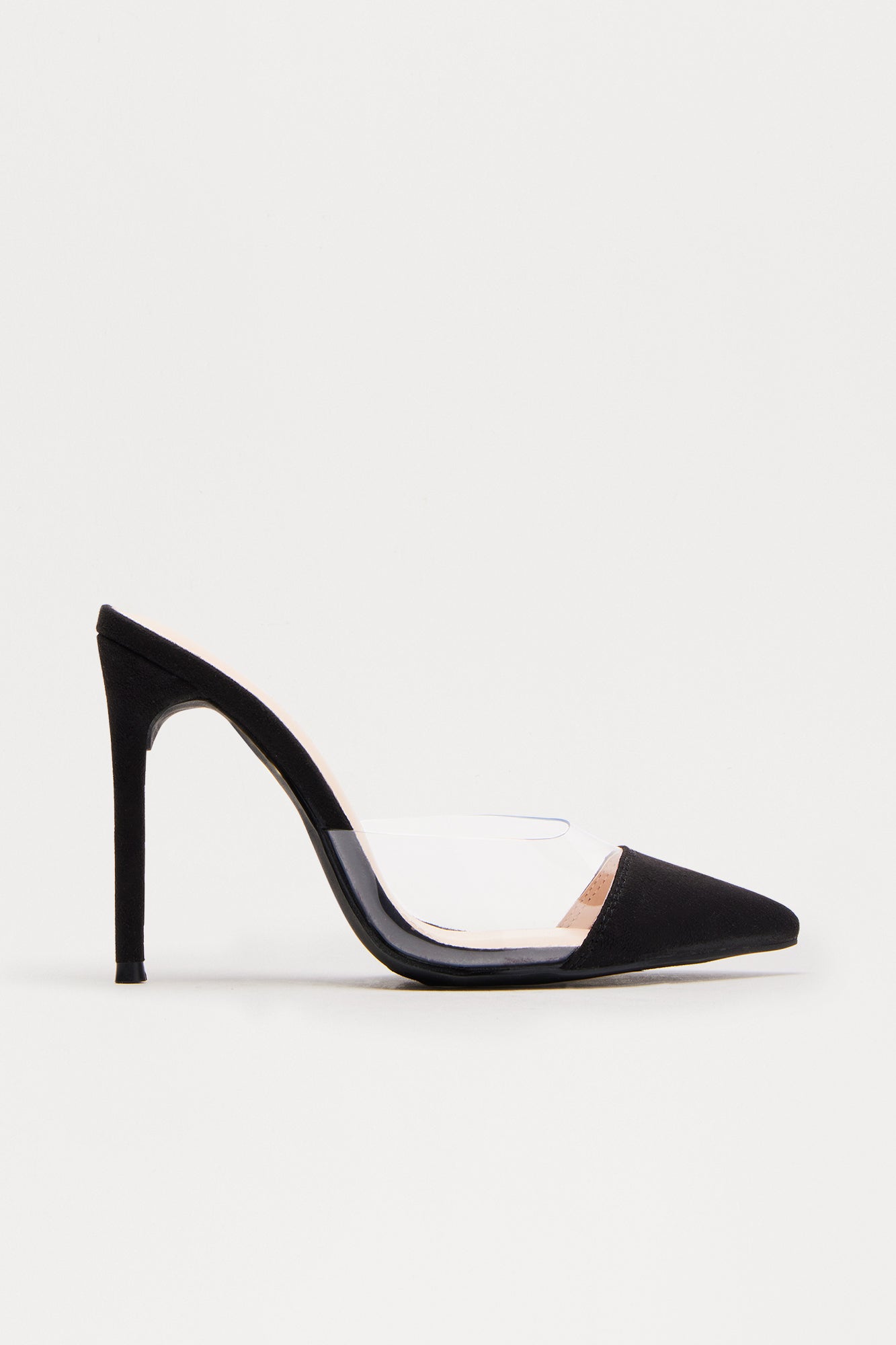 Kettle Clear Stiletto Pumps - Black