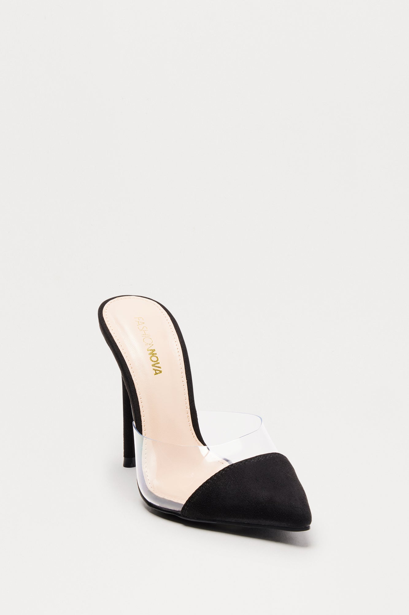 Kettle Clear Stiletto Pumps - Black