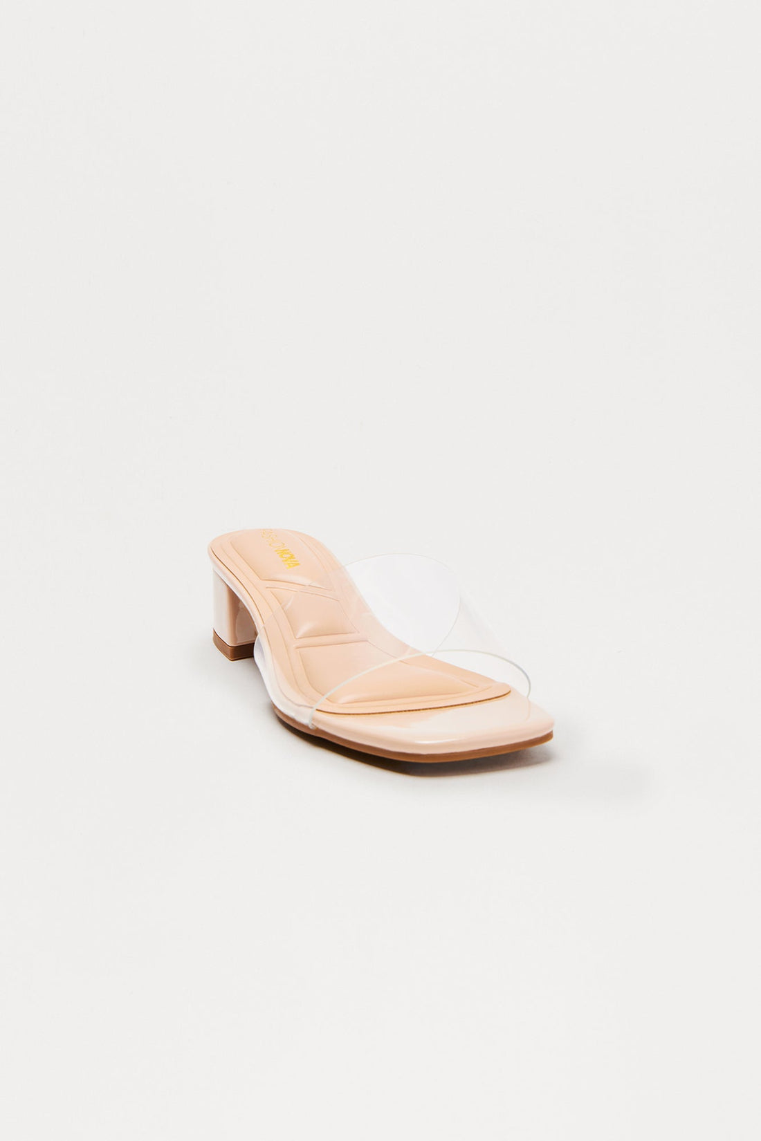 Pattie Clear Kitten Heels - Nude