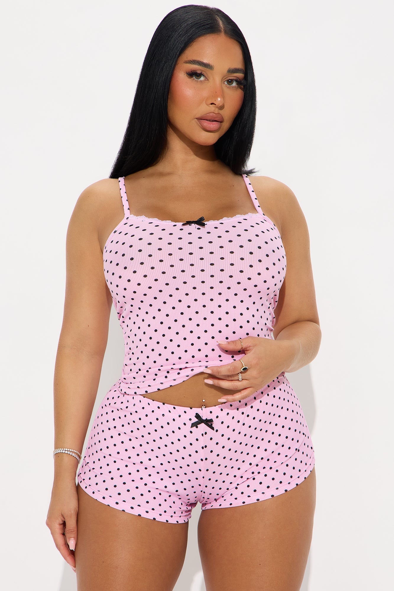 Endless Dreams Cami PJ Short Set - Pink/combo