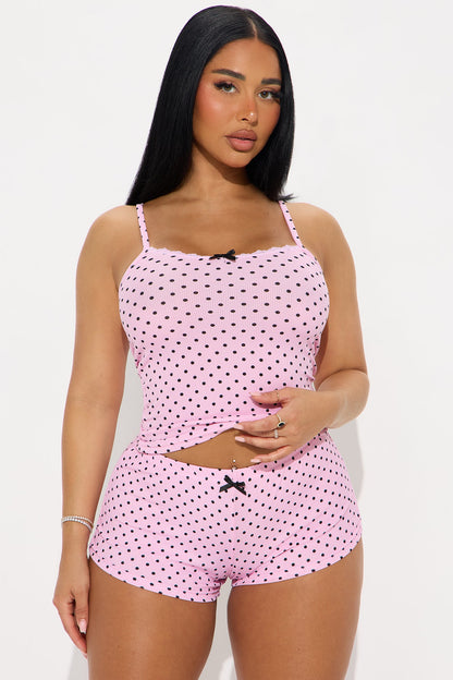 Endless Dreams Cami PJ Short Set - Pink/combo