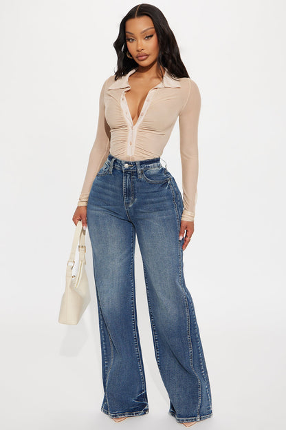 The Most Wanted Mesh Bodysuit - Nude
