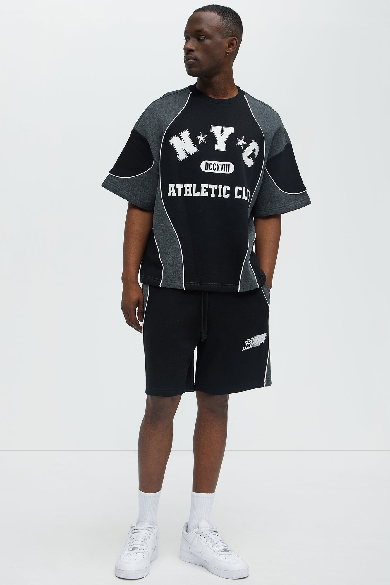 Tyson NYC Athletic Relaxed Shorts - Black/combo