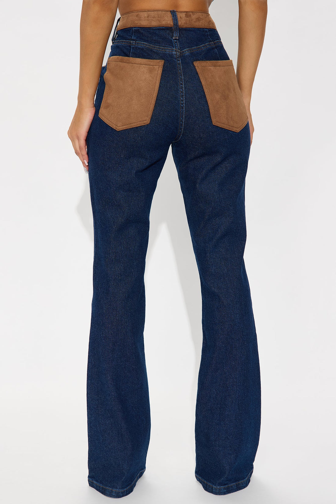 Wild Promise Leopard Flare Jeans - Dark Wash