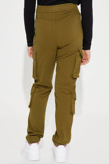 Mini Big Hunt Twill Cargo Pants - Olive
