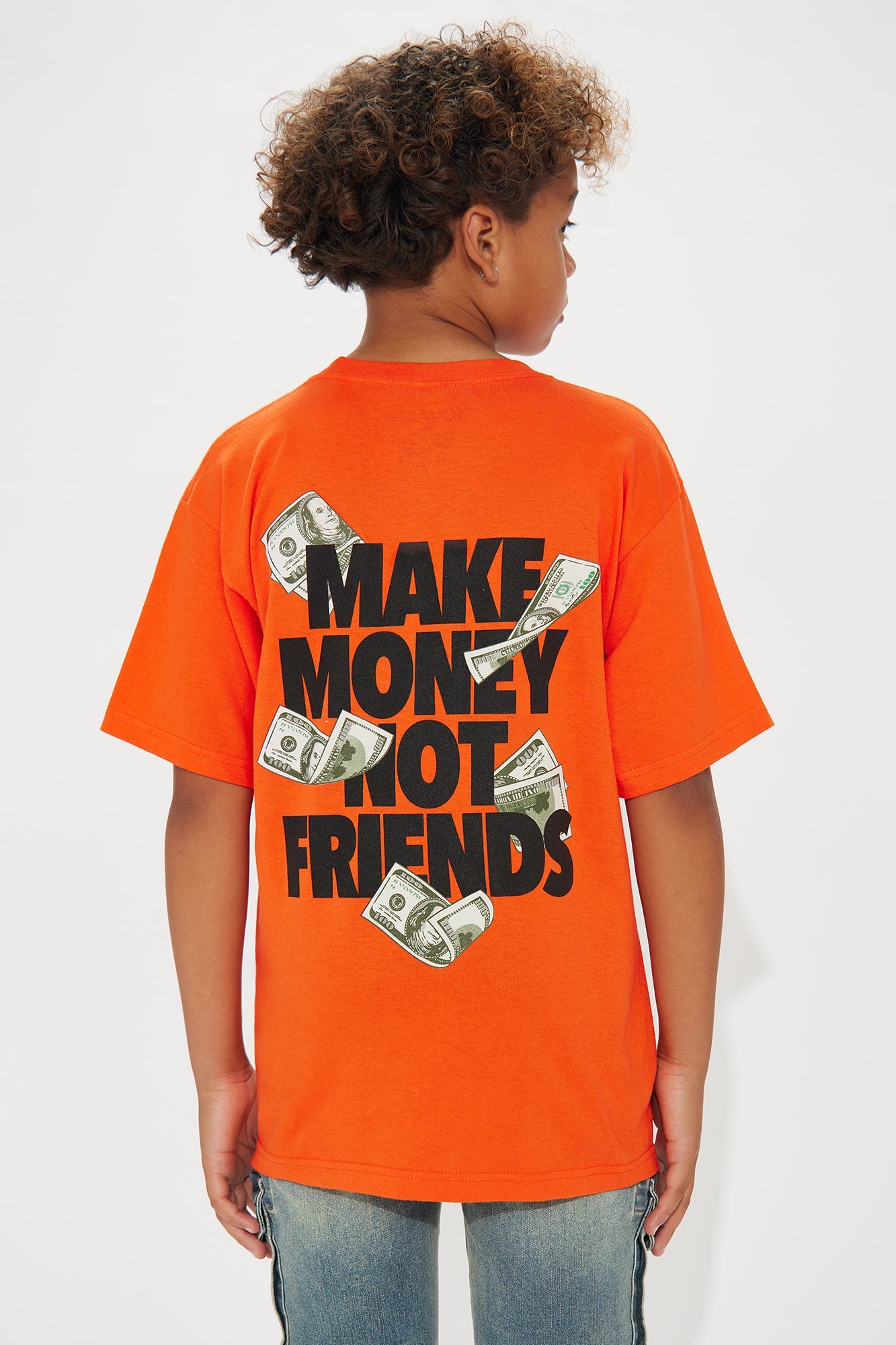 Mini Make Money Short Sleeve Tee - Orange