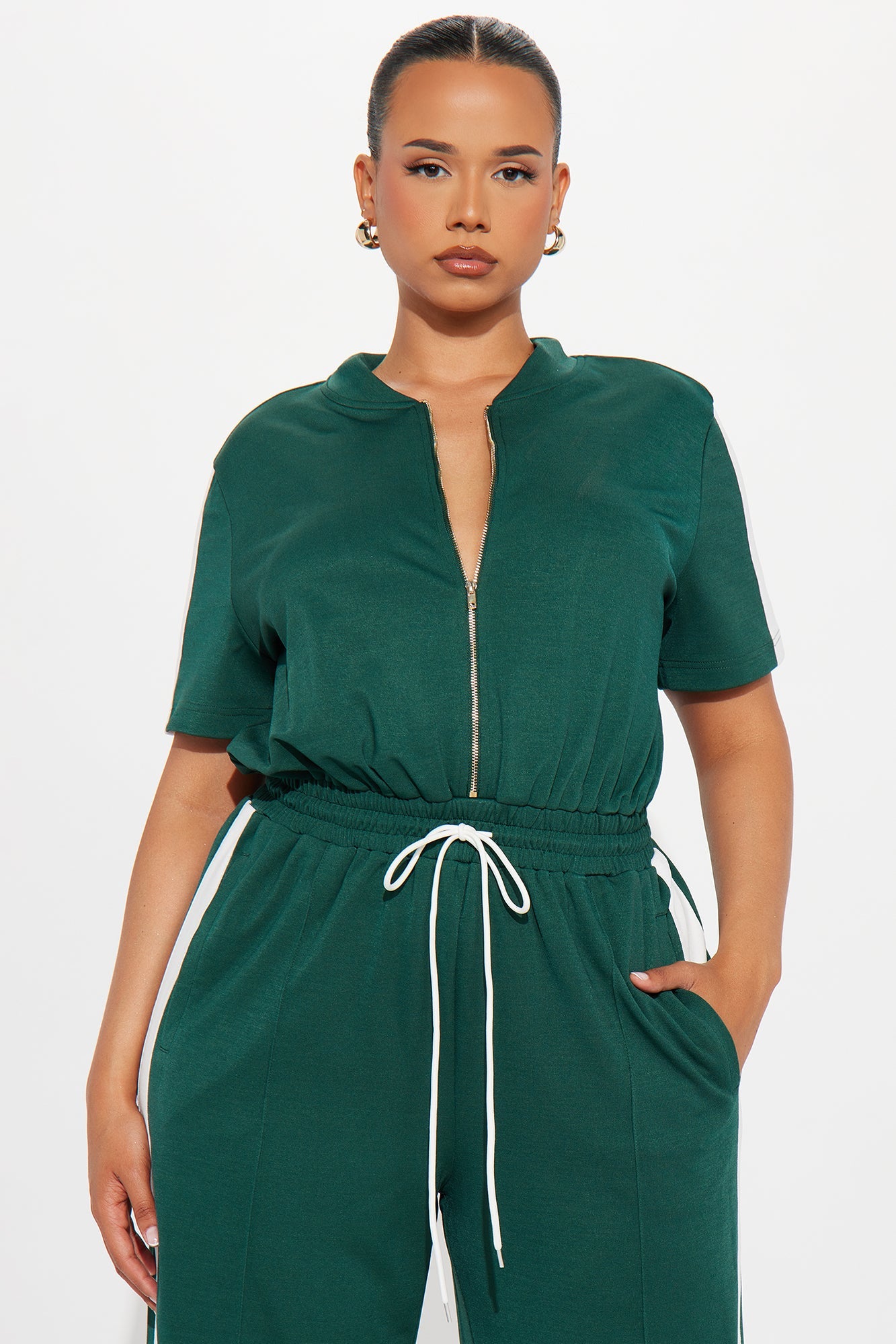 Lianna Short Sleeve Jumpsuit - Hunter