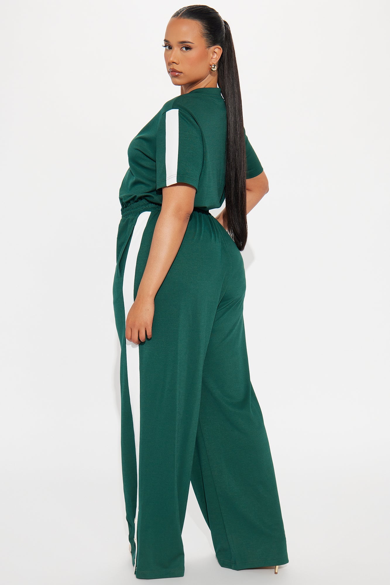 Lianna Short Sleeve Jumpsuit - Hunter