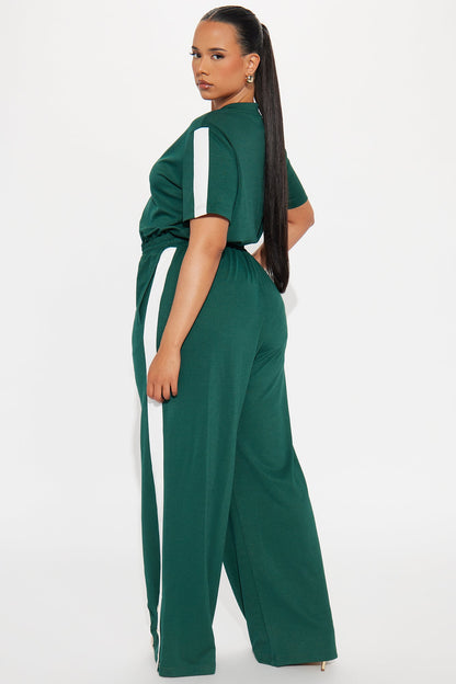 Lianna Short Sleeve Jumpsuit - Hunter