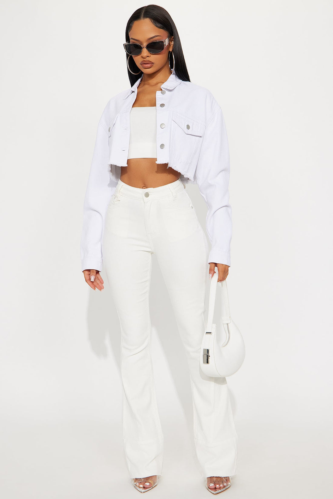 Feel The Heat Flare Jeans - Cream