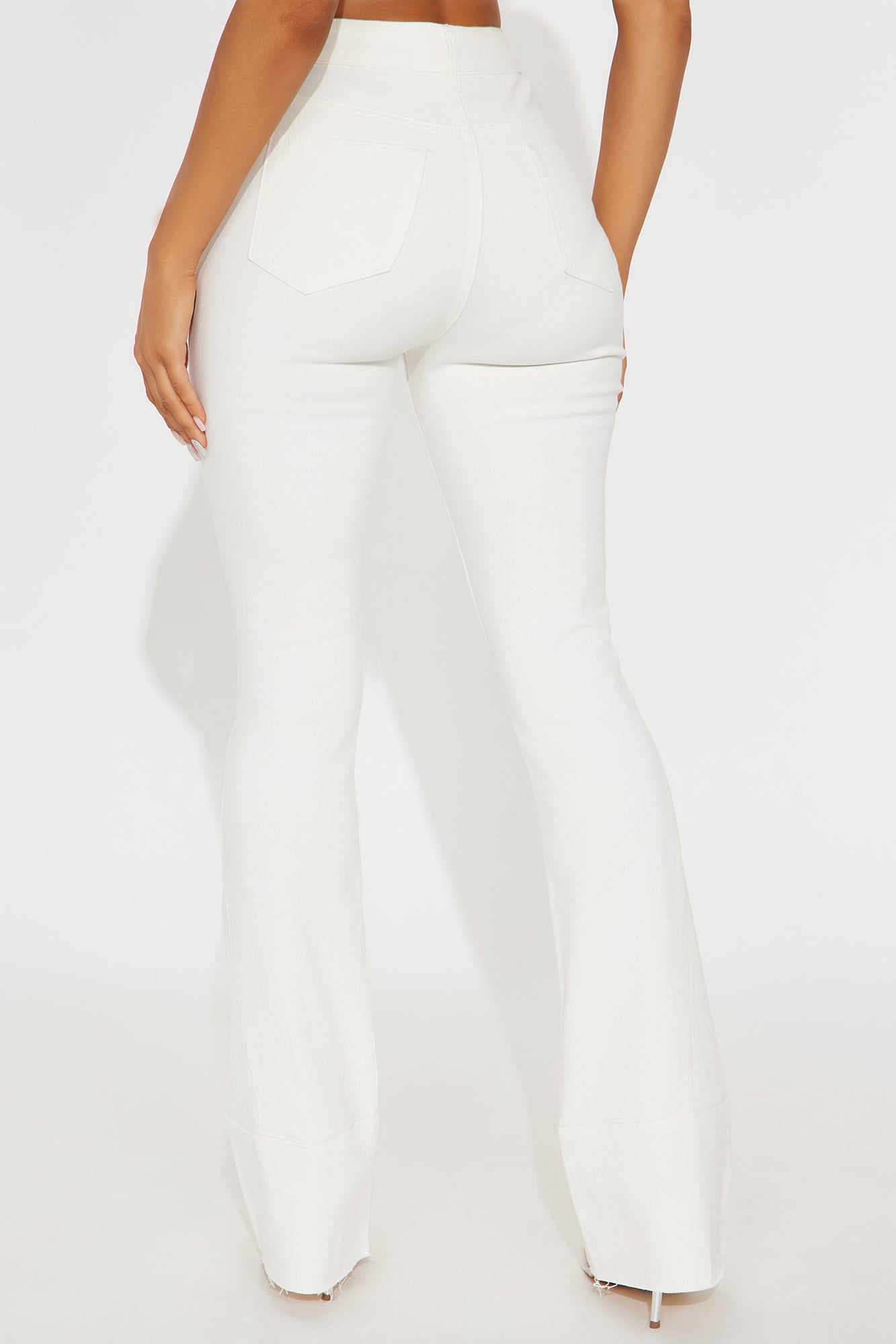 Feel The Heat Flare Jeans - Cream