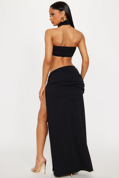 Sea Breeze 3 Piece Skirt Set - Black
