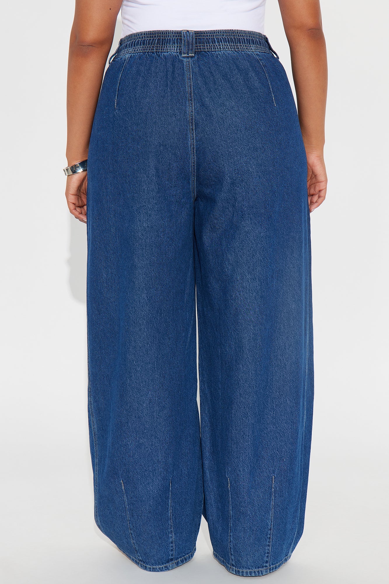 Monterey Loose Fit Flowy Denim Jeans - Dark Wash