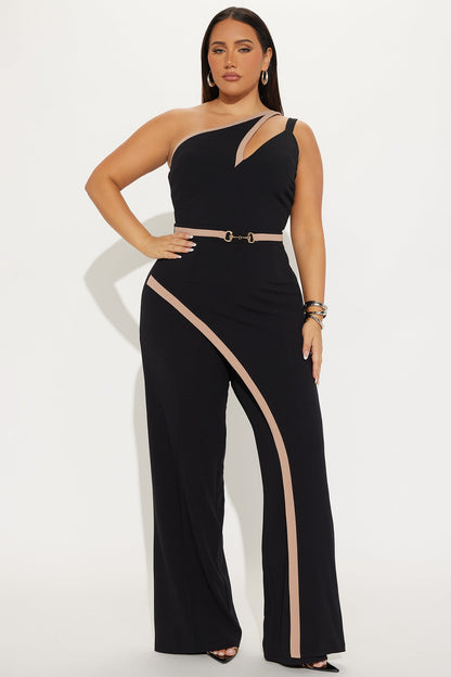 Styled for Success Jumpsuit - Black/combo