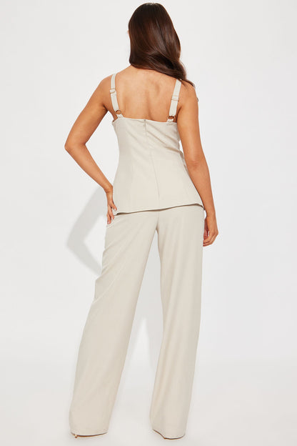 Just Business Jumpsuit - Nude