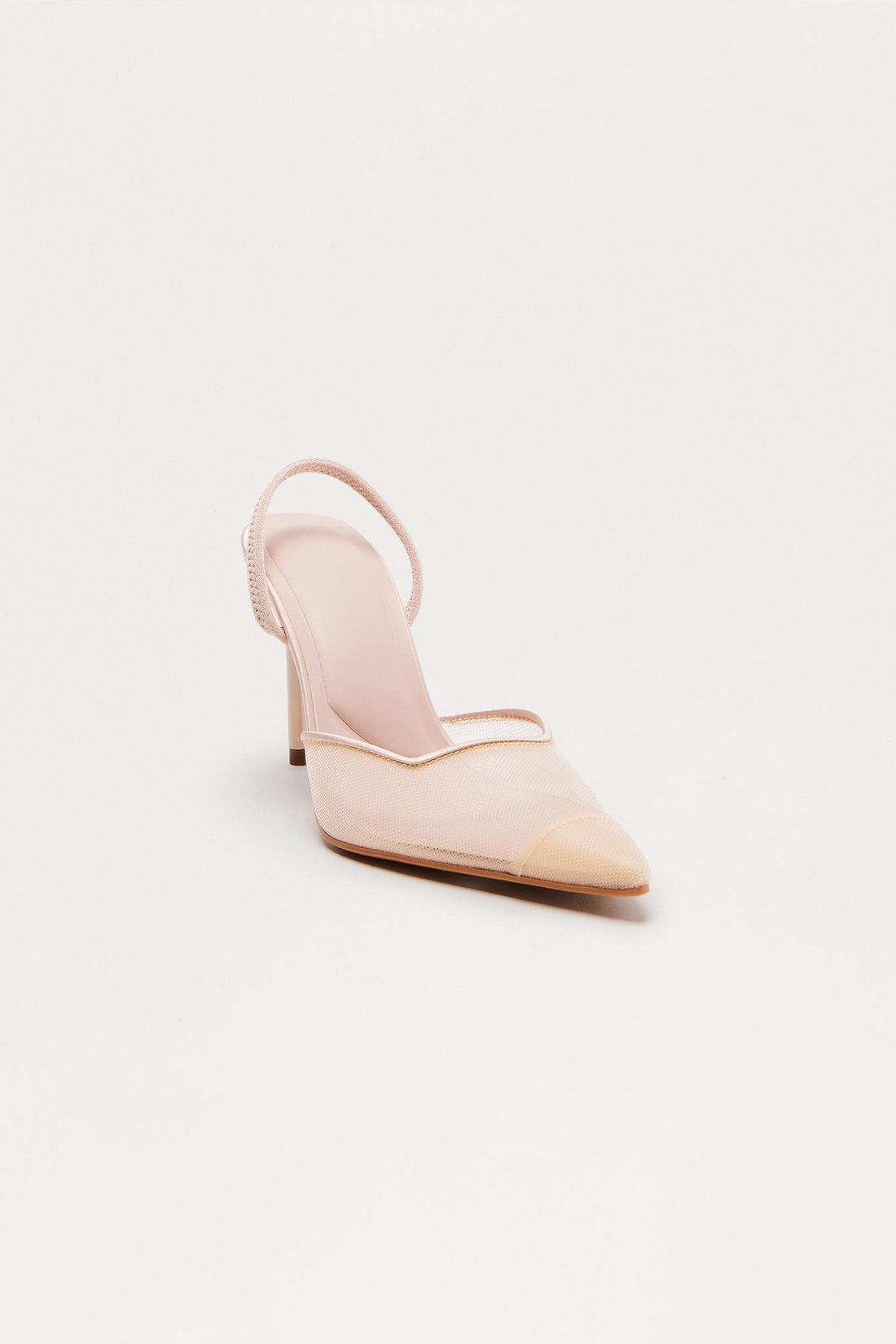 Prescott Mesh Stiletto Pumps - White