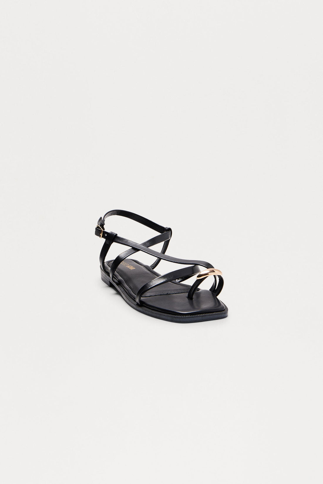 Solstice Toe Ring Sandals - Black