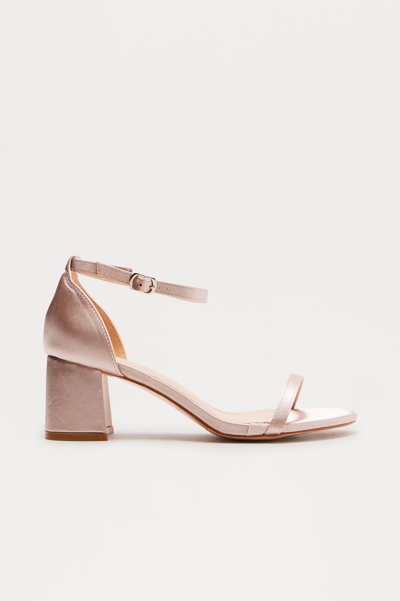 Klio Ankle Strap Heels - Nude