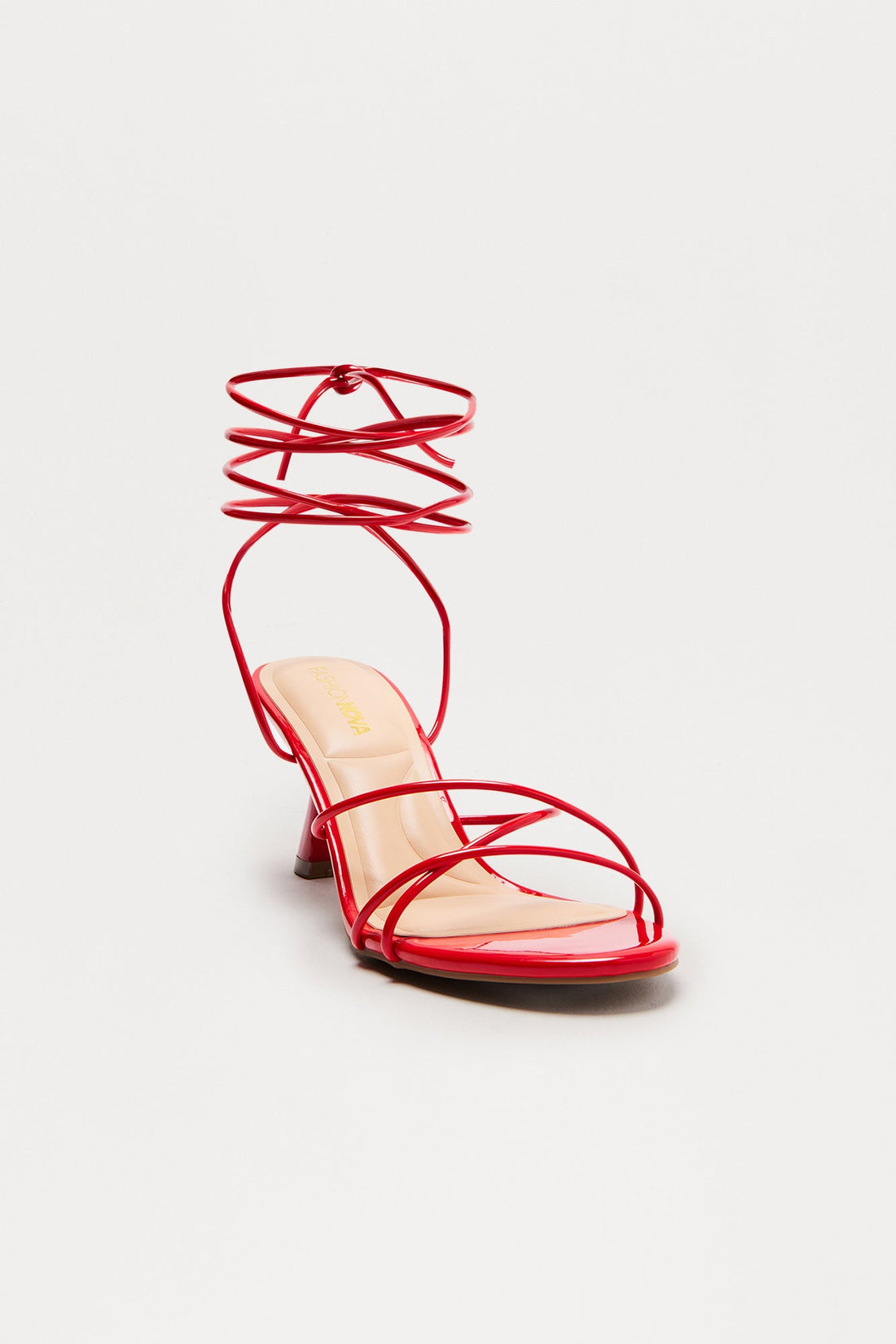 Kitsy Wrap Up Heels - Red