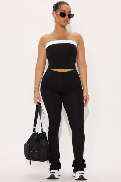 On The Move Pant Set - Black/White