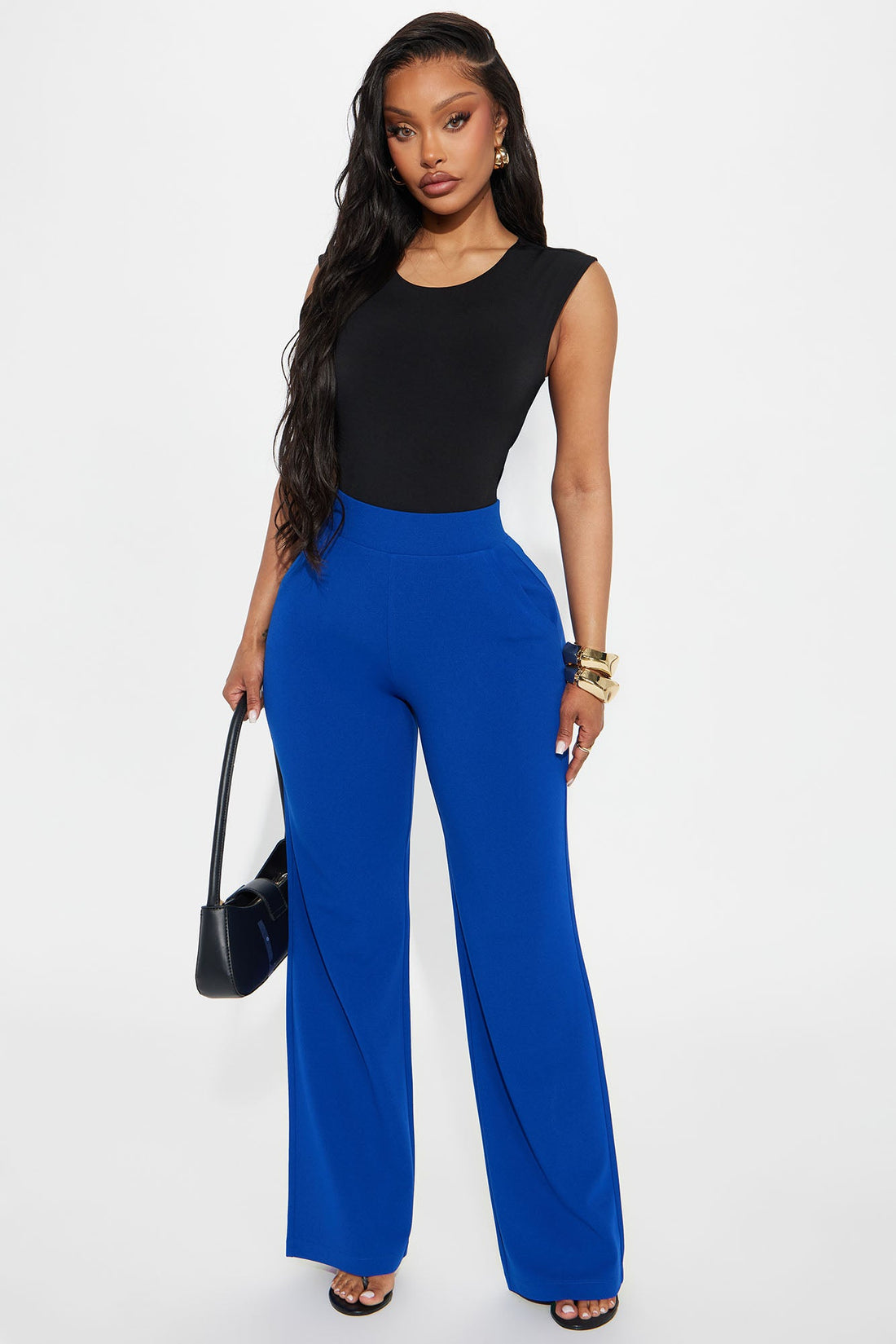 Celine Aria Wide Leg Pants - Royal